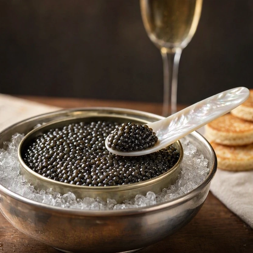 Caviar d'esturgeon, en boîte